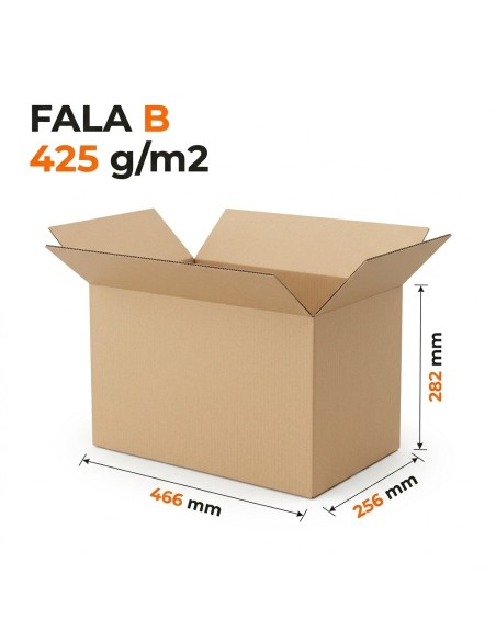 Karton klapowy 466×256×282 mm B/425 – komplet 20 szt. | KartonyOnline.pl